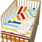 IKEA Vitaminer Rand STRIPES Crib Duvet COVER Pillowcase Sheet Blanket 4 PCE SET Nursery Bedding