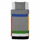 IKEA TVABLAD TWIN Duvet COVER Pillowcase Set Modern Stripes Multicolor