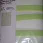 IKEA Springkorn Queen Full DUVET COVER Set Wavy Striped GREEN White
