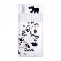 IKEA Barnslig Park TWIN Duvet COVER Pillowcase Set White Black Animals Stripes