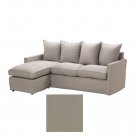 IKEA Harnosand 2 Seat Loveseat Sofa with Chaise SLIPCOVER Cover OLSTORP SAND beige HÄRNÖSAND