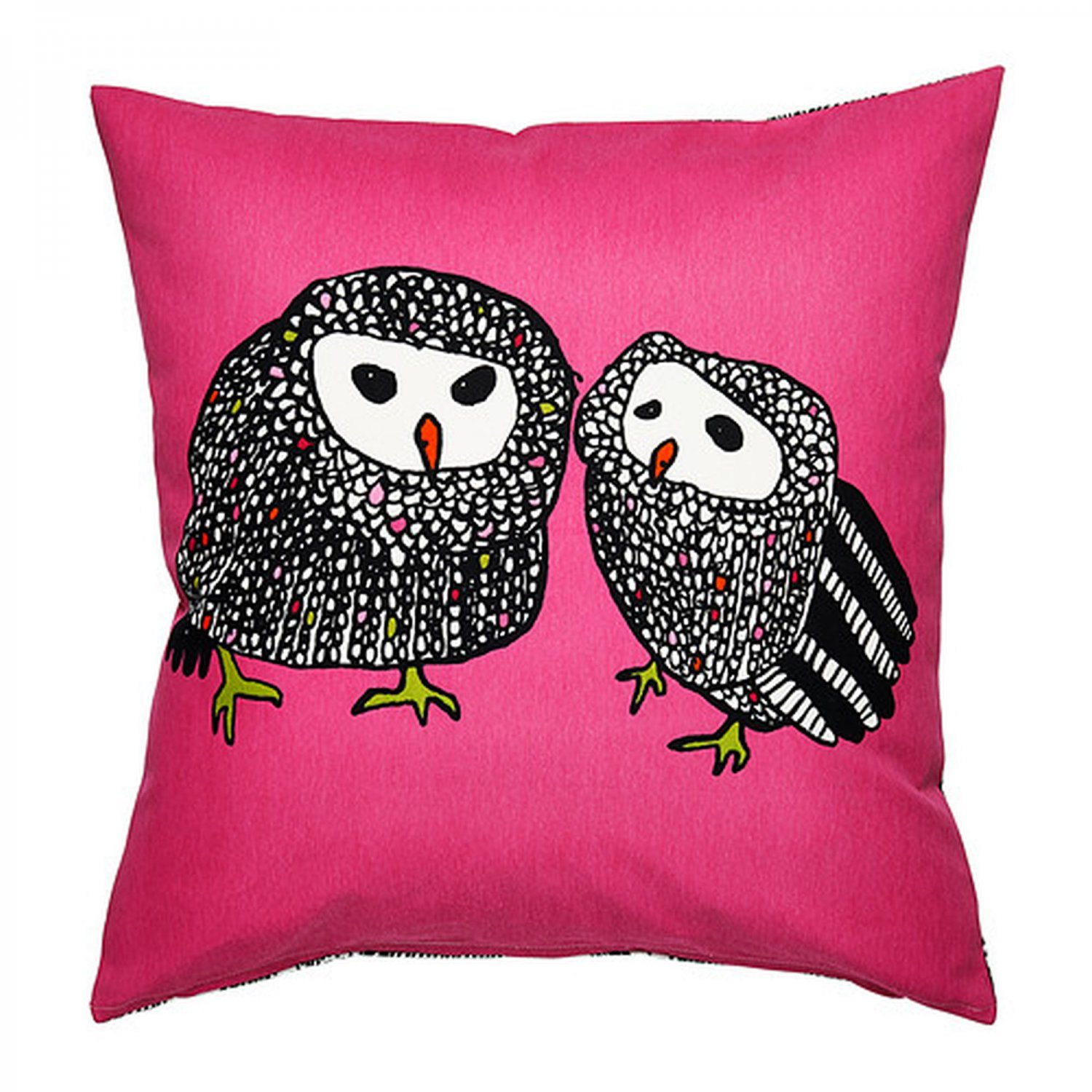 pink owl cushion