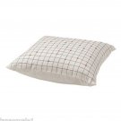 IKEA Bjornloka Ruta Cushion Cover Euro Pillow Sham BJÖRNLOKA 20" x 20" Ramie