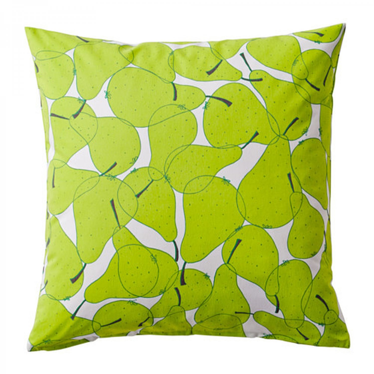 Ikea Sommar 2015 Pear Cushion Cover Pillow Sham Green White 20 X 20