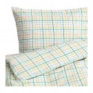 IKEA SOMMAR 2015 Queen Full DUVET COVER Pillowcases Set Multicolor Grid Check Lines Summer