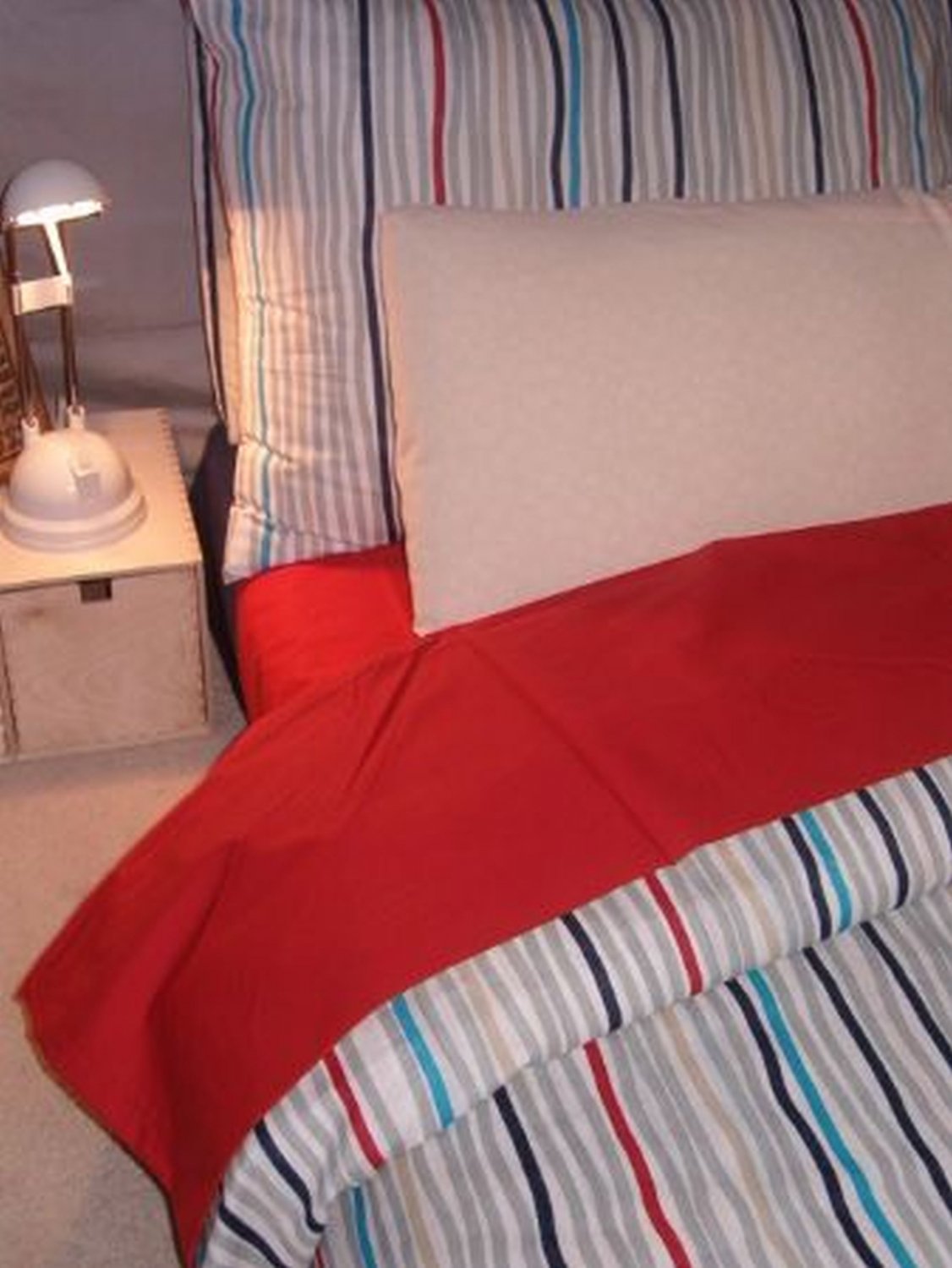 ikea-tove-queen-full-double-duvet-cover-pillowcase-set-stripes-grey-red