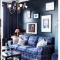 IKEA Ektorp 2+2 Corner Sofa COVER Slipcover RUTNA MULTI Blue Plaid 4 Seat Sectional Cover