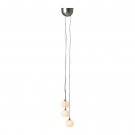 IKEA MINUT 3 Light PENDANT LAMP Glass NICKEL Steel