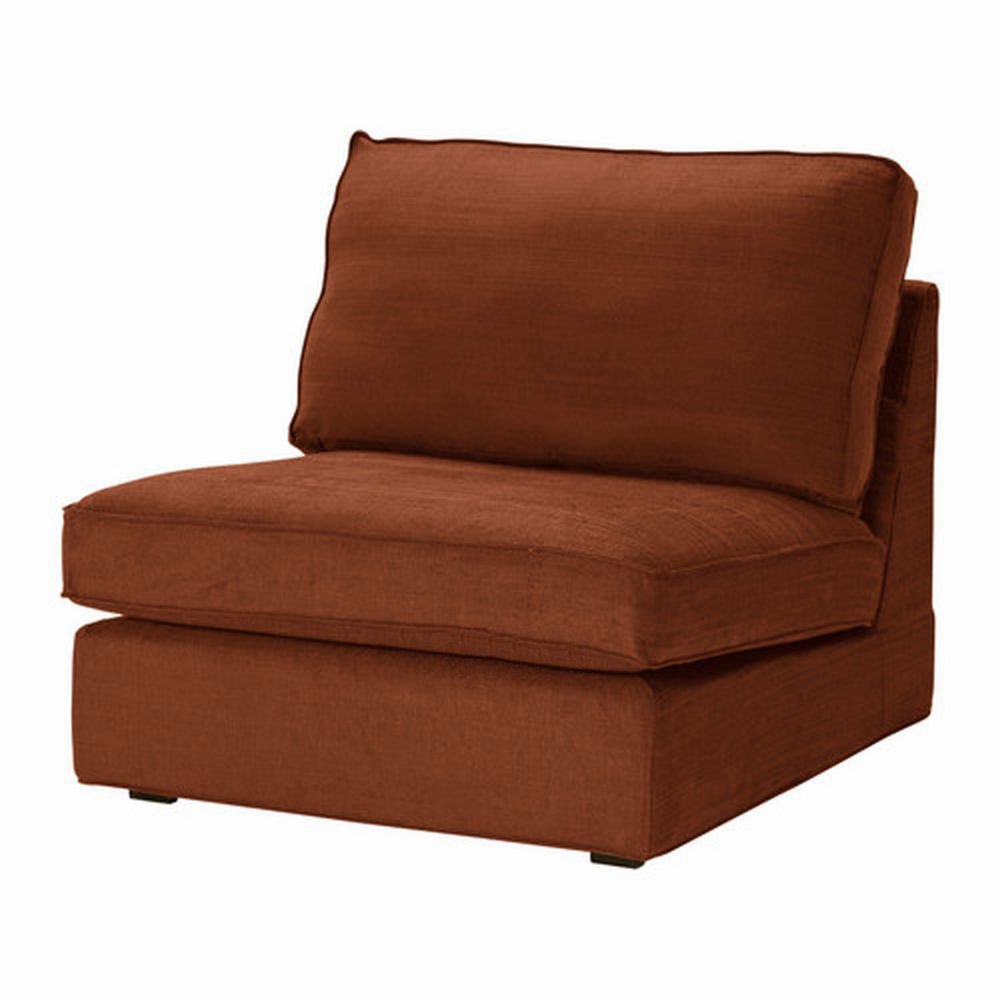 IKEA KIVIK 1 Seat Sofa SLIPCOVER Chair Cover TULLINGE RUST Brown Bezug
