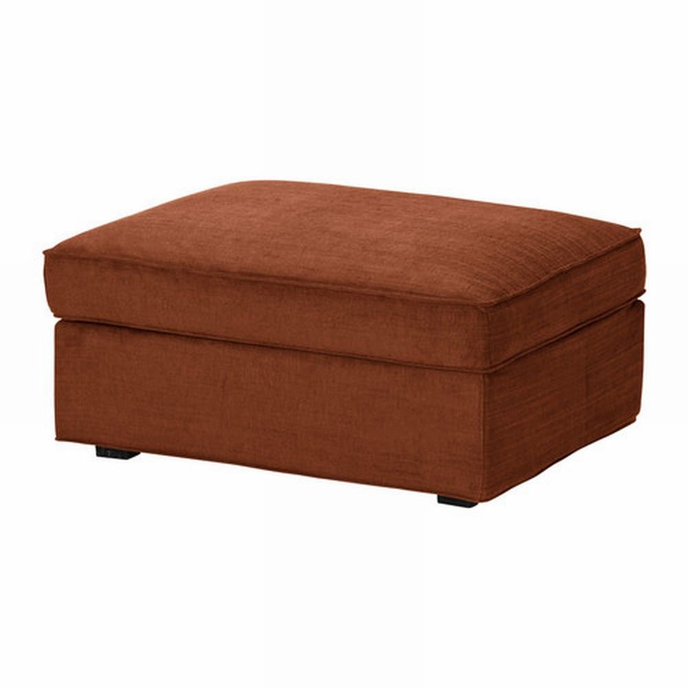 IKEA Kivik Footstool SLIPCOVER Ottoman Cover TULLINGE RUST BROWN Bezug Housse