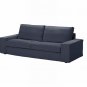 IKEA Kivik 3 Seat Sofa SLIPCOVER Cover INGEBO BLUE Cotton Bezug Housse