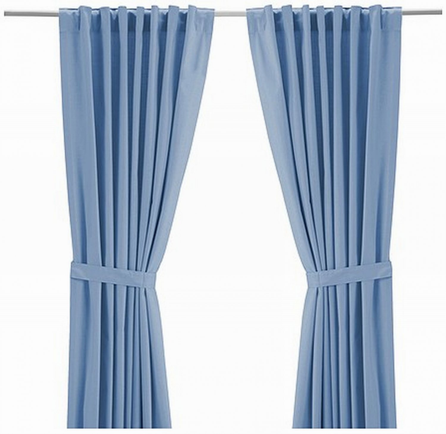 light blue curtains 34.5 by 64