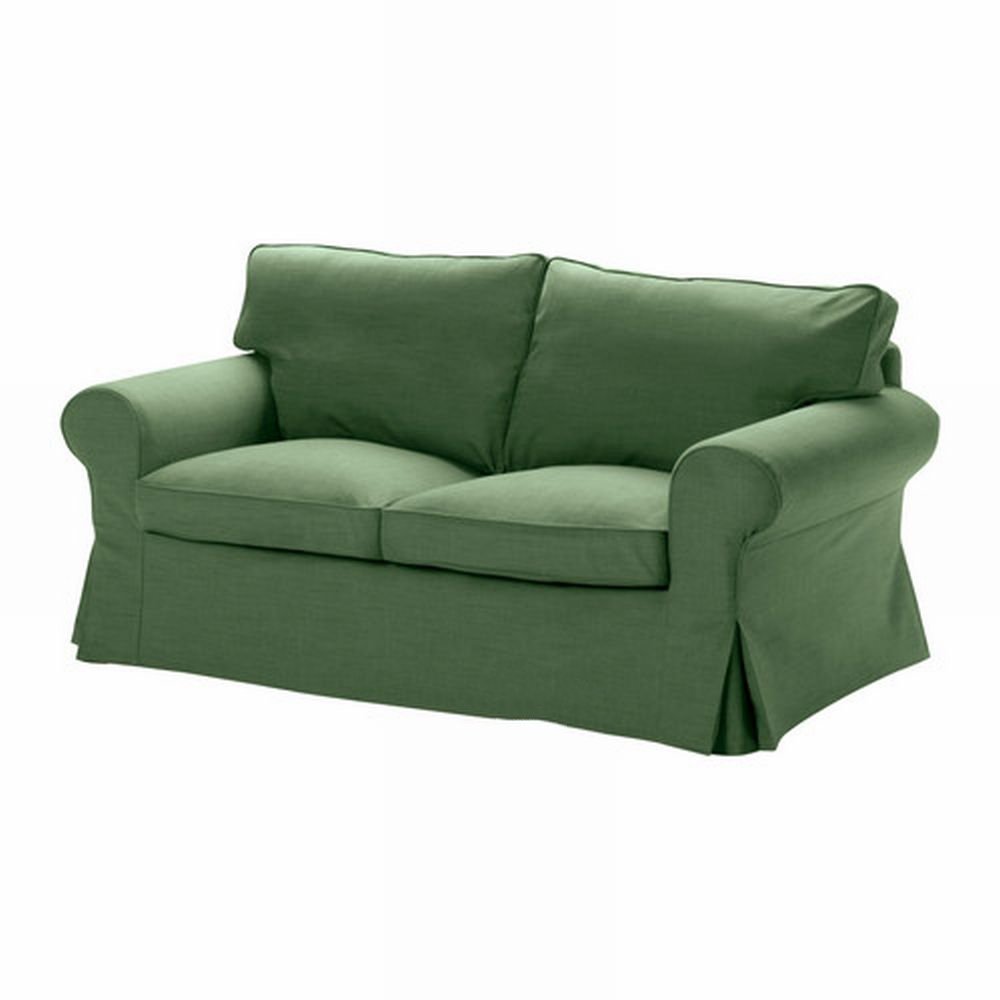 IKEA Ektorp 2 Seat Sofa SLIPCOVER Loveseat Cover SVANBY GREEN New