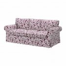IKEA EKTORP 3 Seat Sofa SLIPCOVER Cover HOVBY LILAC Purple White FLORAL Bezug