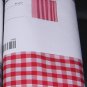 IKEA Margareta Fabric SHOWER Curtain RED White CHECKED Gingham country xmas