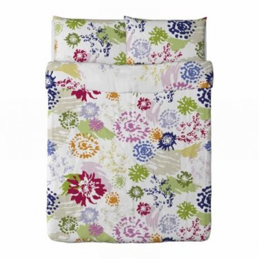 IKEA Renate Blom Floral QUEEN Full Duvet Cover and Pillowcases Set MODERN Romantic Emma Jones
