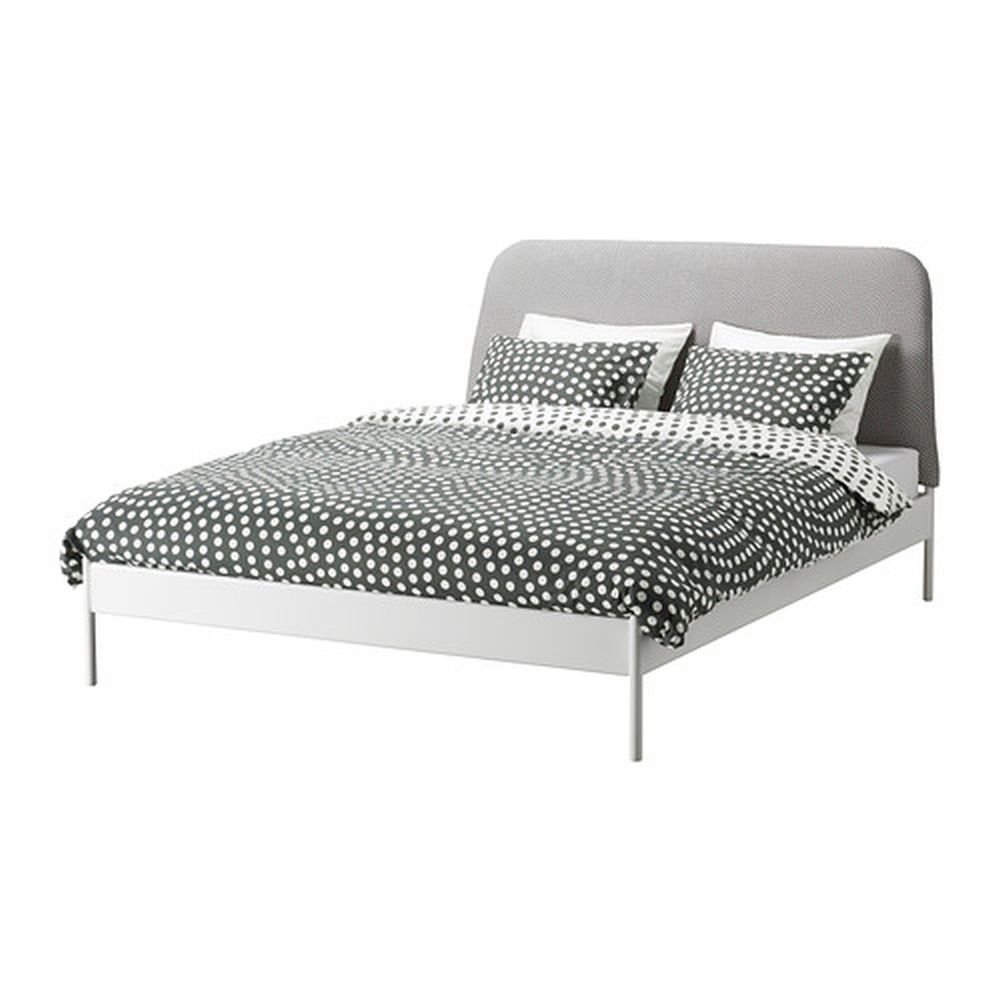 IKEA Stenklover TWIN Duvet COVER Set POLKA DOTS Gray STENKLÖVER Grey