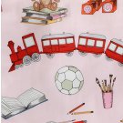 IKEA LEKRUM TWIN Single Duvet COVER Pillowcase Set Teddy Bear Books Soccer Trains Toys
