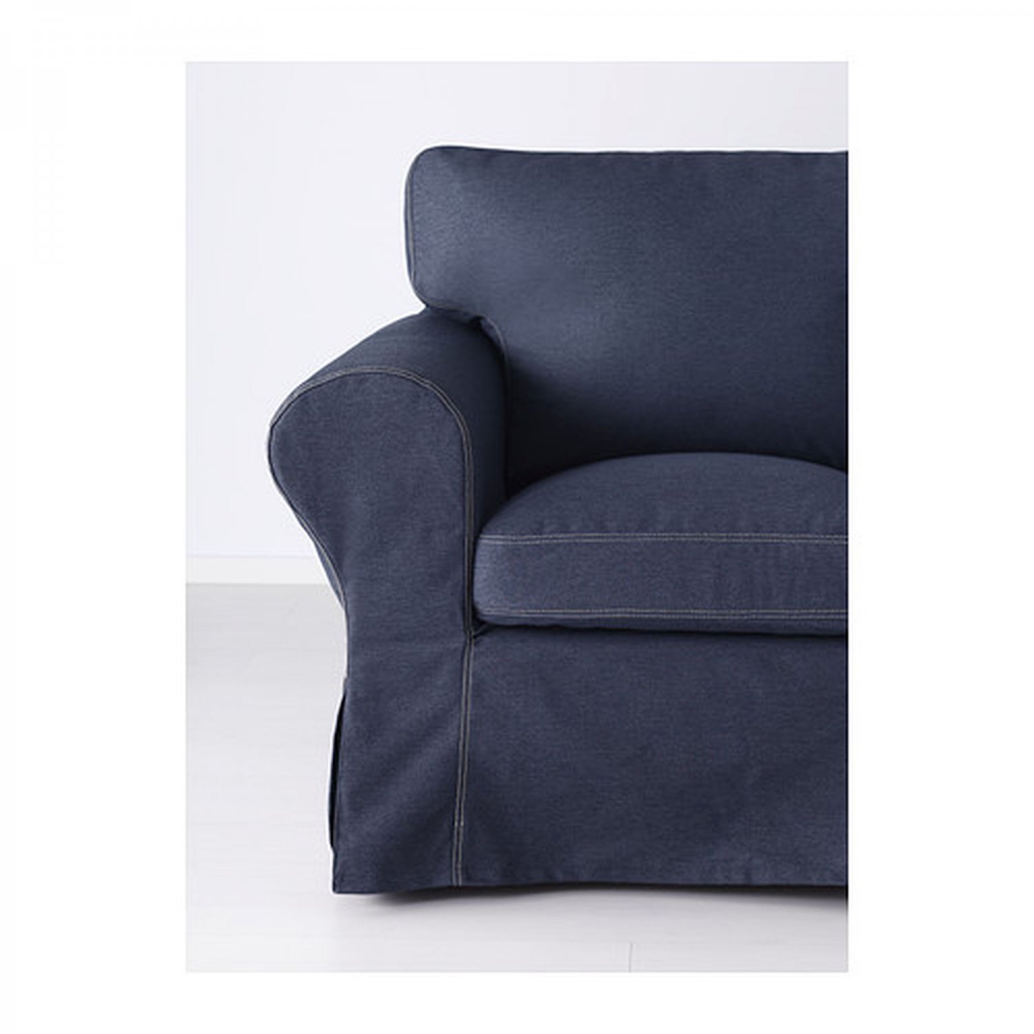 IKEA Ektorp Armchair COVER Chair Slipcover JONSBODA BLUE Denim