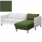 IKEA Karlstad Add-on Chaise SLIPCOVER Cover SIVIK DARK GREEN Mid Century Modern