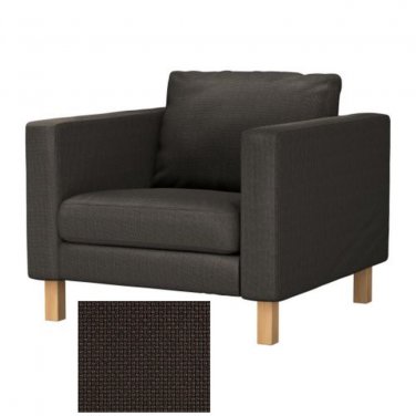 Ikea KARLSTAD Armchair Chair SLIPCOVER Cover KORNDAL BROWN