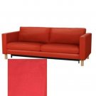 IKEA Karlstad Sofa  Bed Sofabed SLIPCOVER Cover KORNDAL RED Sleeper Xmas