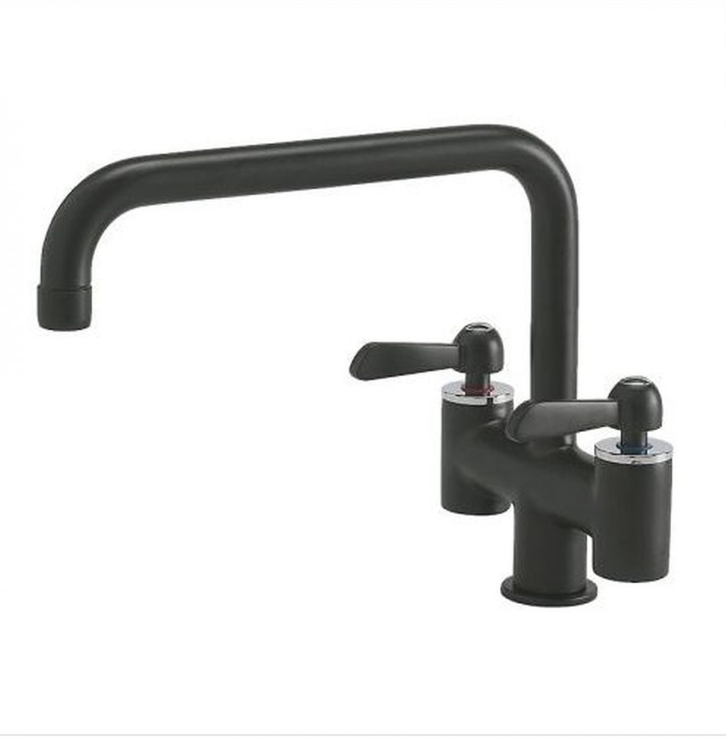 Ikea Loviken Dual Control Kitchen Faucet Black Brass Ceramic Contemporary Cottage Country
