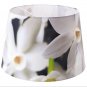 IKEA HORJA Floral Table Lampshade 9" Fabric Print HÃ�RJA Lamp Shade White Magnolia
