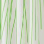 IKEA DRAMSELVA Fabric SHOWER Curtain GREEN Bamboo Pattern Lines WHITE