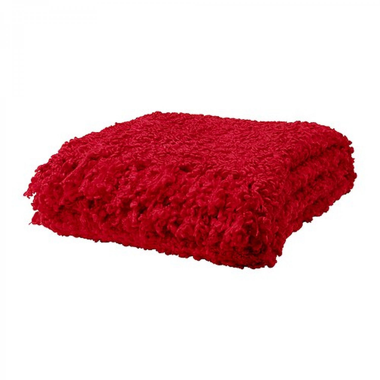 IKEA OFELIA RED Throw BLANKET Photo PROP Textured