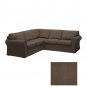 IKEA Ektorp 2+2 Corner Sofa COVER Slipcover JONSBODA BROWN 4 Seat Sectional Cover