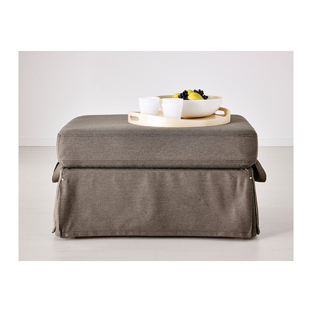 IKEA Ektorp Footstool COVER Ottoman Slipcover JONSBODA BROWN New