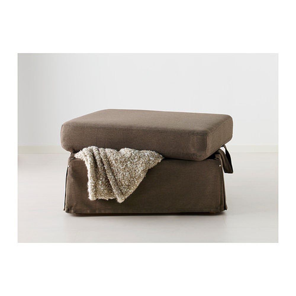 IKEA Ektorp Footstool COVER Ottoman Slipcover JONSBODA BROWN New