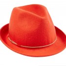 HAT ATTACK Wool Fedora Hat Red Clay Terracotta Color Special Edition Canada Felt