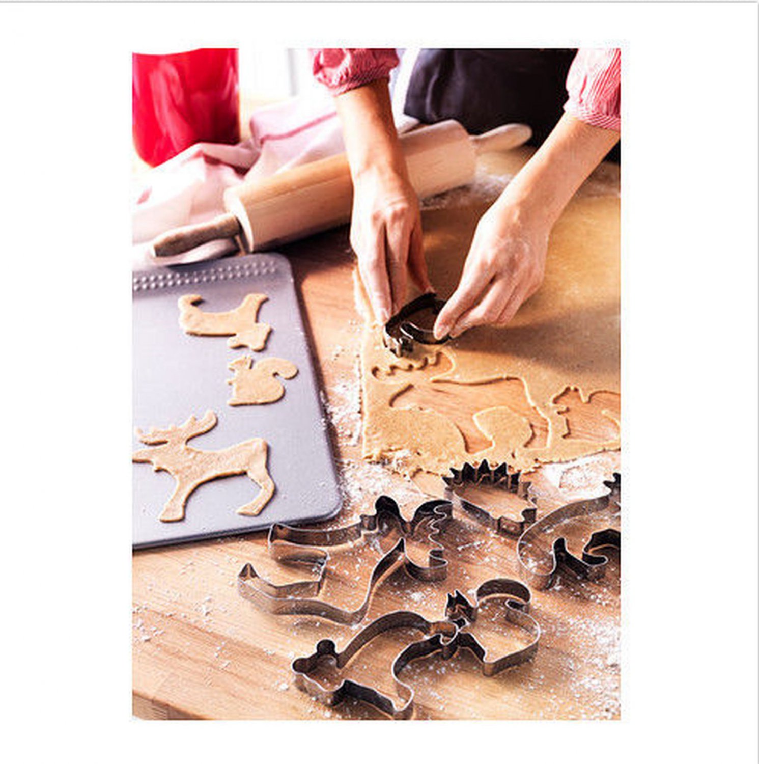 DROMMAR Christmas Cookie Cutter Pastry IKEA 6 stainless steel