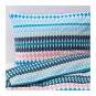 IKEA Mossflox King Duvet COVER Pillowcase Set Blue Multicolour Modern