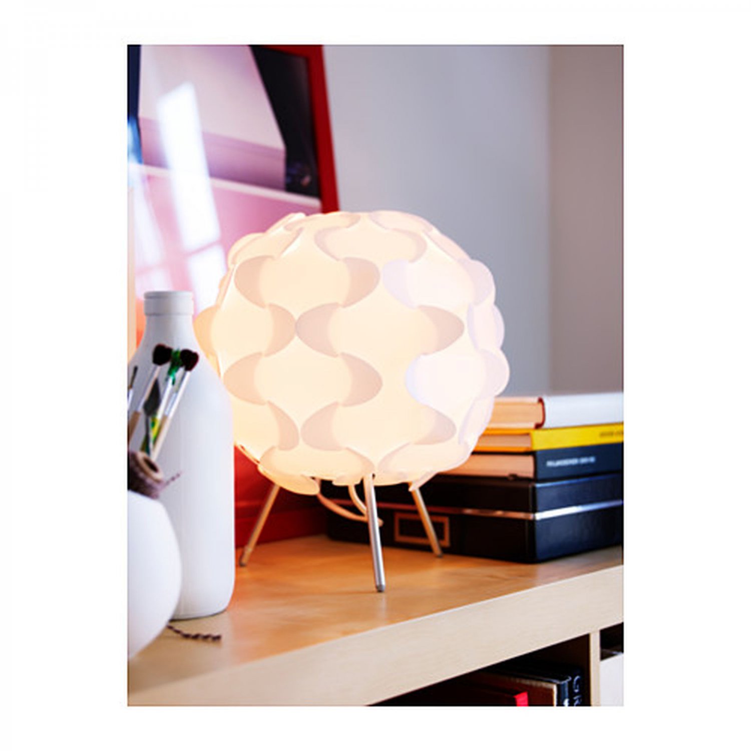 IKEA Fillsta Orange TABLE LAMP Accent Light MODERN Art MCM Design