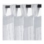 IKEA Matilda CURTAINS Drapes WHITE on WHITE Dotted Stripes 98" Long