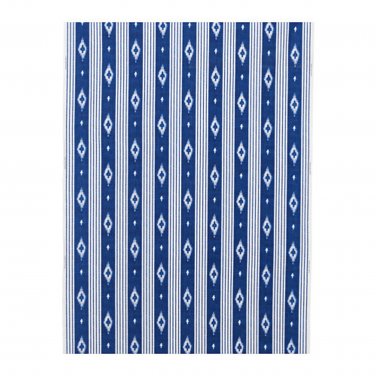 IKEA Entire BOLT of SOMMAR 2016 Fabric Material IKAT Blue White Stripe 27Yd Nautical Indigo LOT