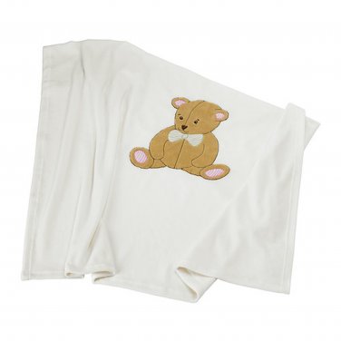 Ikea Brumbjorn Teddy Bear Crib Blanket Comforter Brumbjorn White Beige