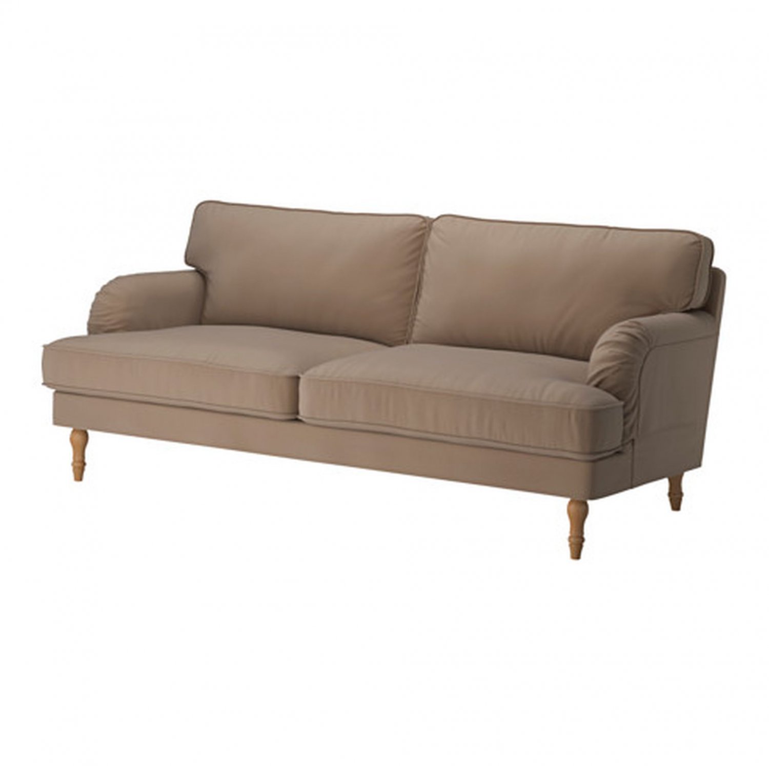 IKEA Stocksund 3 Seat 78" Sofa SLIPCOVER Cover LJUNGEN BEIGE Velvet