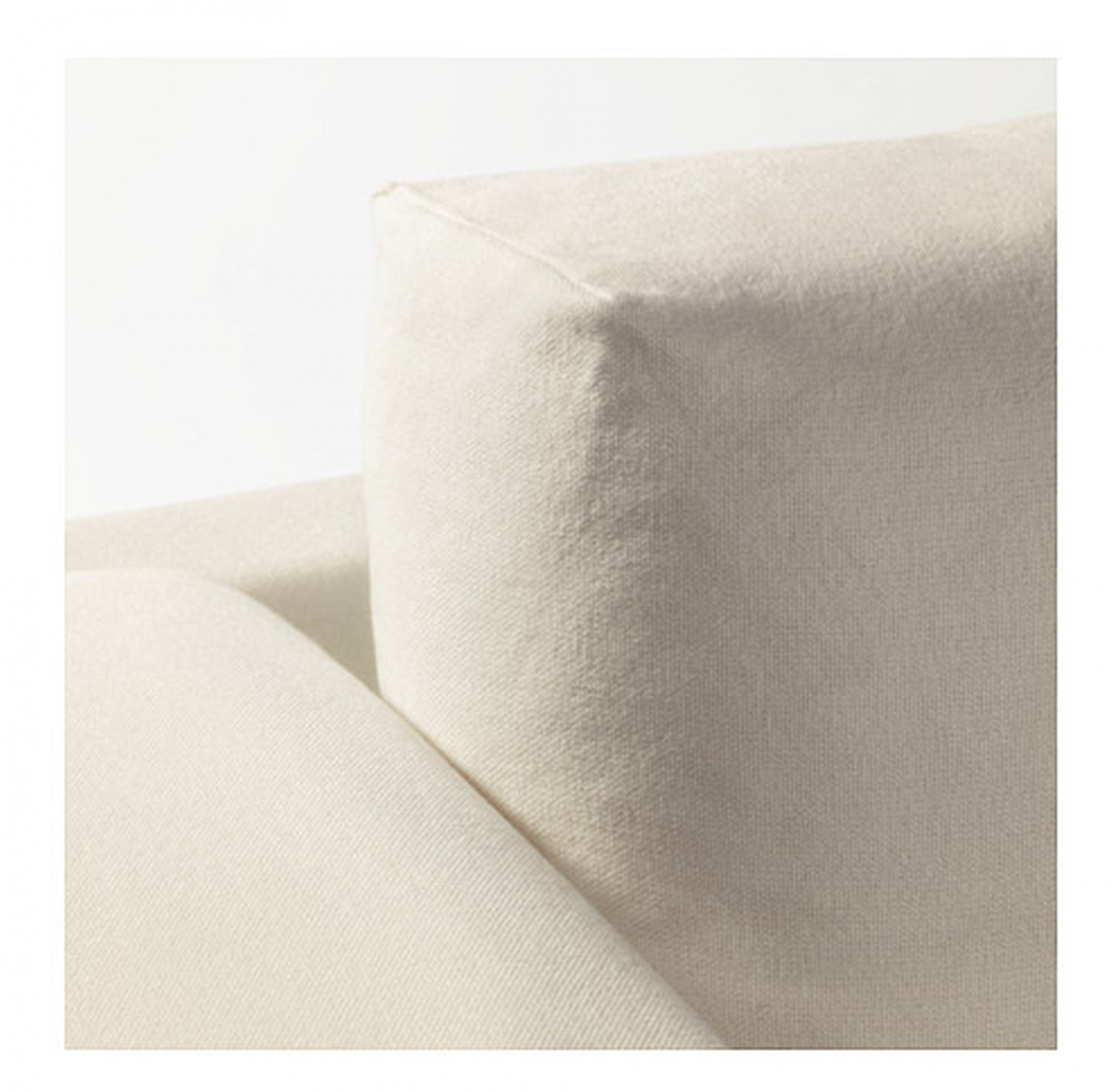 IKEA Nockeby 2 Seat Sofa SLIPCOVER Loveseat Cover RISANE WHITE Linen