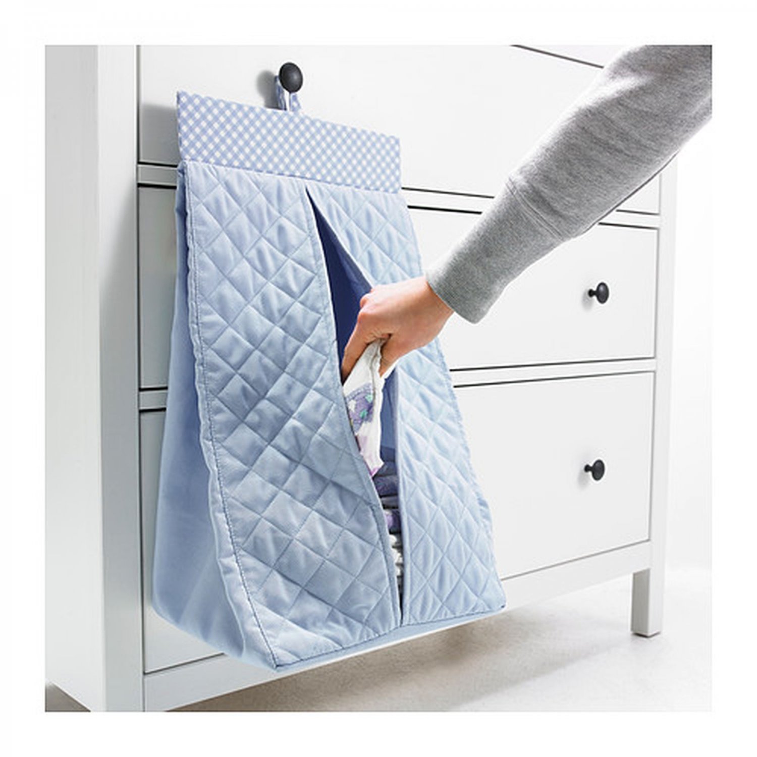 Nanig Diaper Stacker Light Blue Baby Nursery Storage Nanig Diaper Stacker Light Blue Baby Nursery Storage