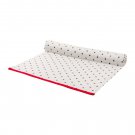 IKEA Inbjudande TABLE RUNNER Gray White Red Trim 102" x 16" Retro Polka Dot Xmas