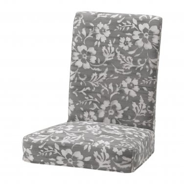 IKEA HENRIKSDAL Chair SLIPCOVER Cover 21" 54cm HOVSTEN Gray Floral Blurred Lines