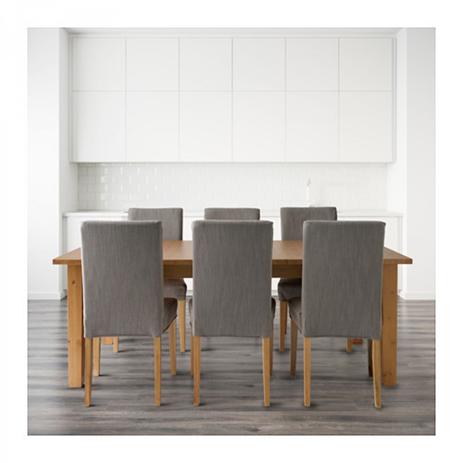 IKEA Henriksdal Chair SLIPCOVER Cover 21" 54cm NOLHAGA GRAYBEIGE Grey