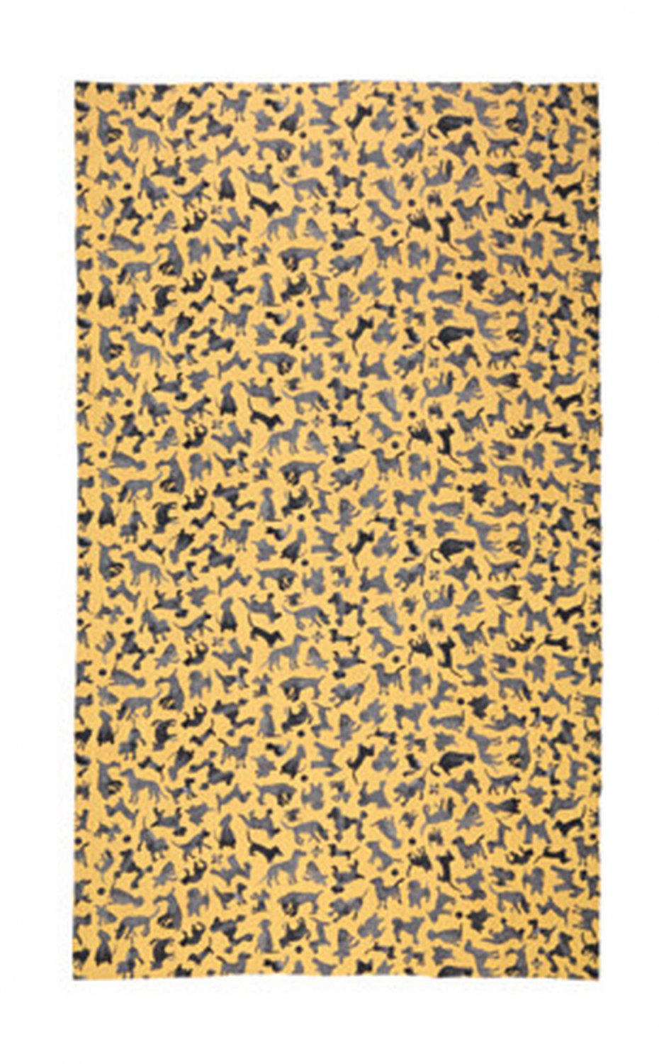 IKEA Sallskap Fabric Material DOGS Stripes 3.25 Yd SÃ�LLSKAP Gold Gray Yellow Pre-cut