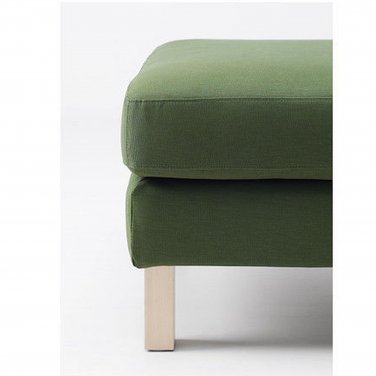 IKEA Karlstad Footstool Ottoman SLIPCOVER Cover SIVIK DARK GREEN Mid Century Modern