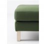 IKEA Karlstad Footstool Ottoman SLIPCOVER Cover SIVIK DARK GREEN Mid Century Modern