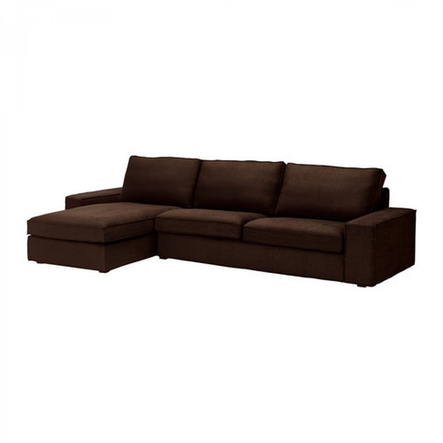 IKEA KIVIK Cover for KIVIK Sectional Sofa & Chaise 4-seat Tullinge Dark Brown 